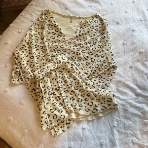 Free people rain check short pajama set